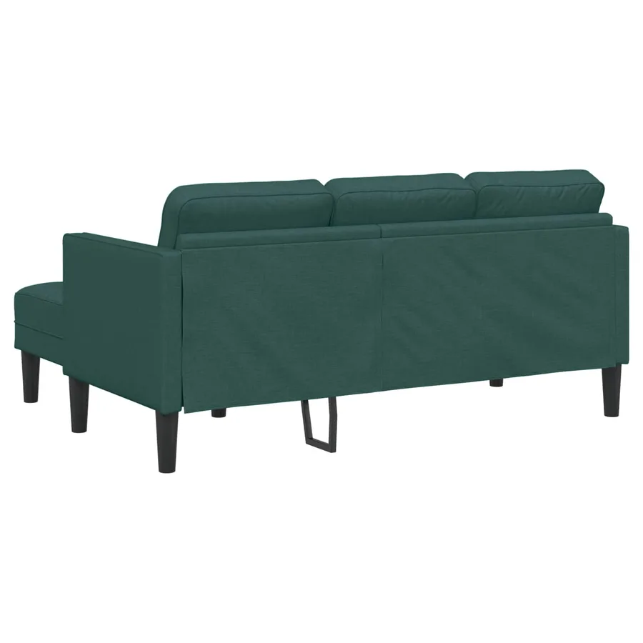 Ensemble de Canapés avec coussin 2 pcs Vert foncé Polyester - 11