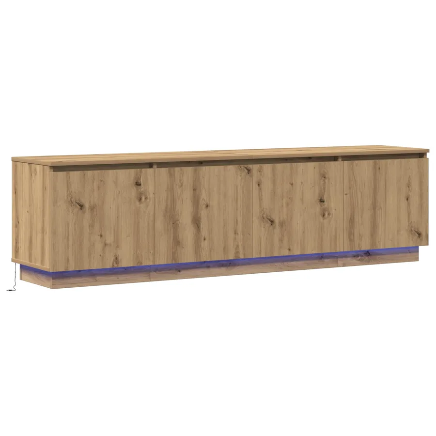 Meuble TV 180 x 38 x 49 cm Chêne artisanal Bois d'ingénierie - 2