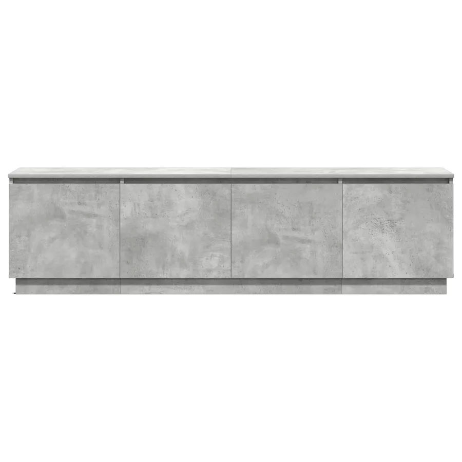Meuble TV Gris béton 180 x 38 x 49 cm Bois d'ingénierie - 7
