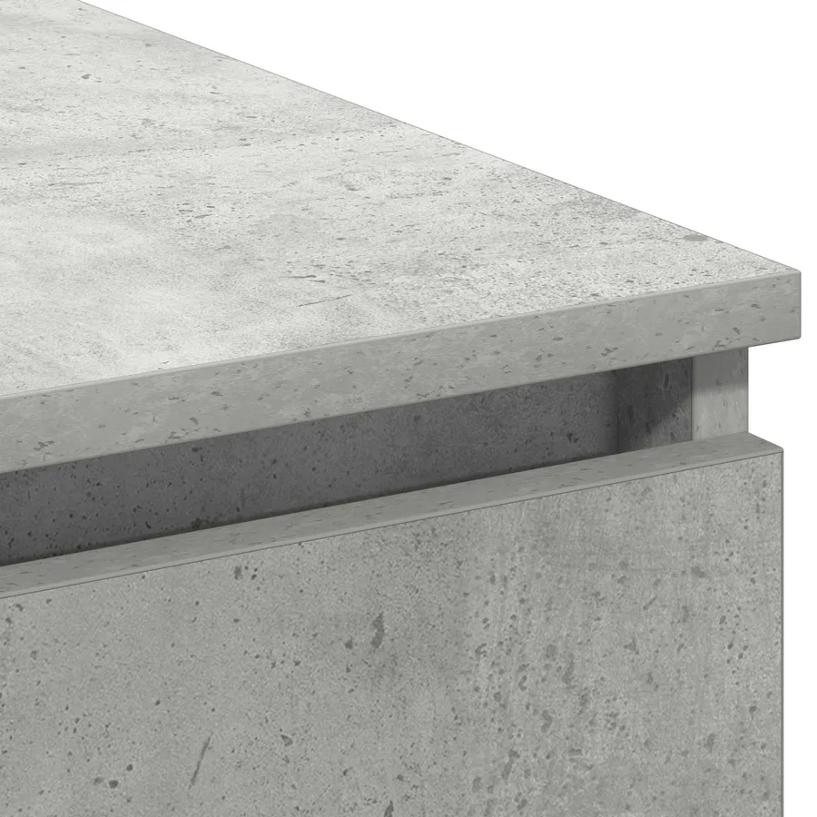 Meuble TV Gris béton 180 x 38 x 49 cm Bois d'ingénierie - 8