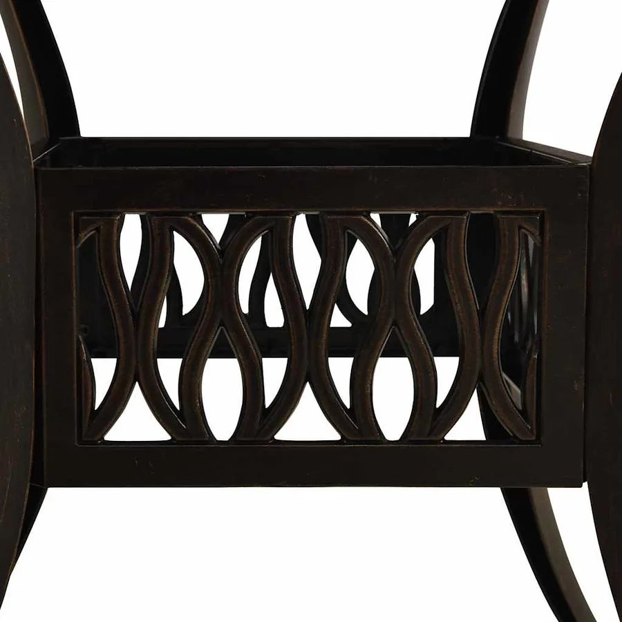 Ensemble de bistro 5 pcs Aluminium coulé Bronze - 13