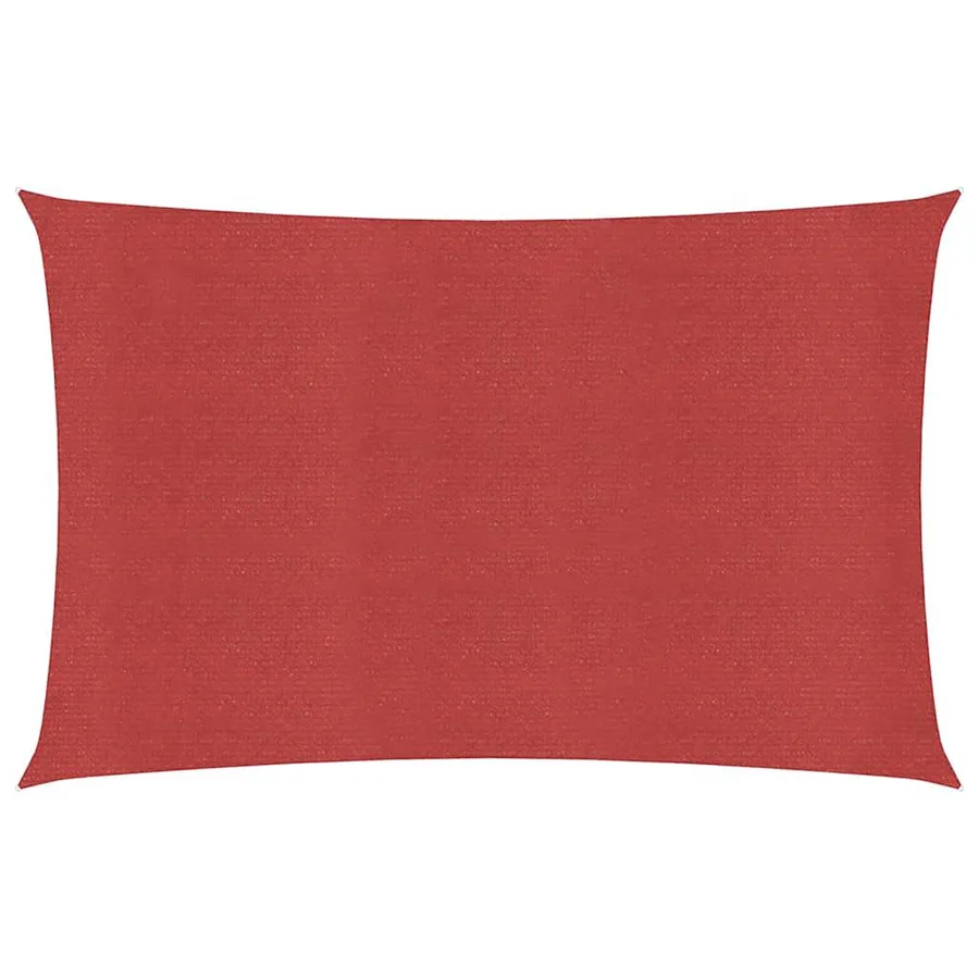 Voile d'ombrage 160 g/m² Rouge 2,5x4,5 m PEHD - 2
