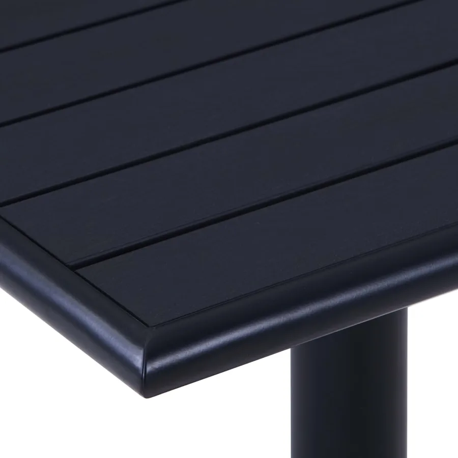 Table de jardin Noir 60x60x75 cm - 4