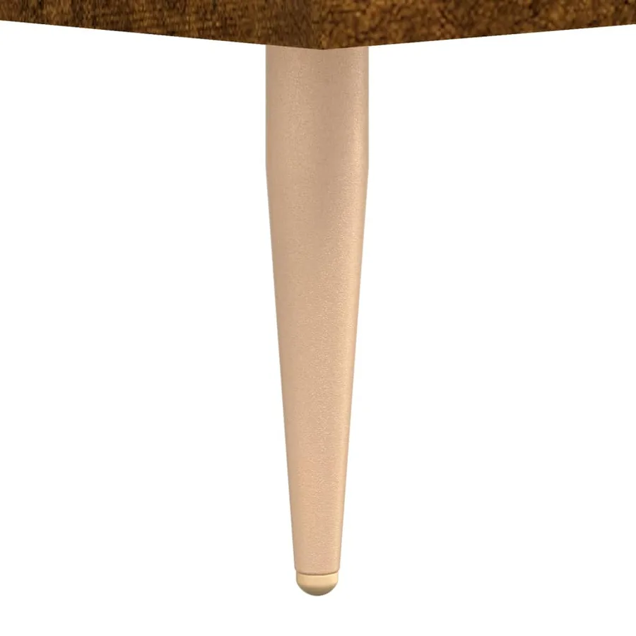 Buffet haut Chêne fumé 34,5x34x180 cm Bois d'ingénierie - 11
