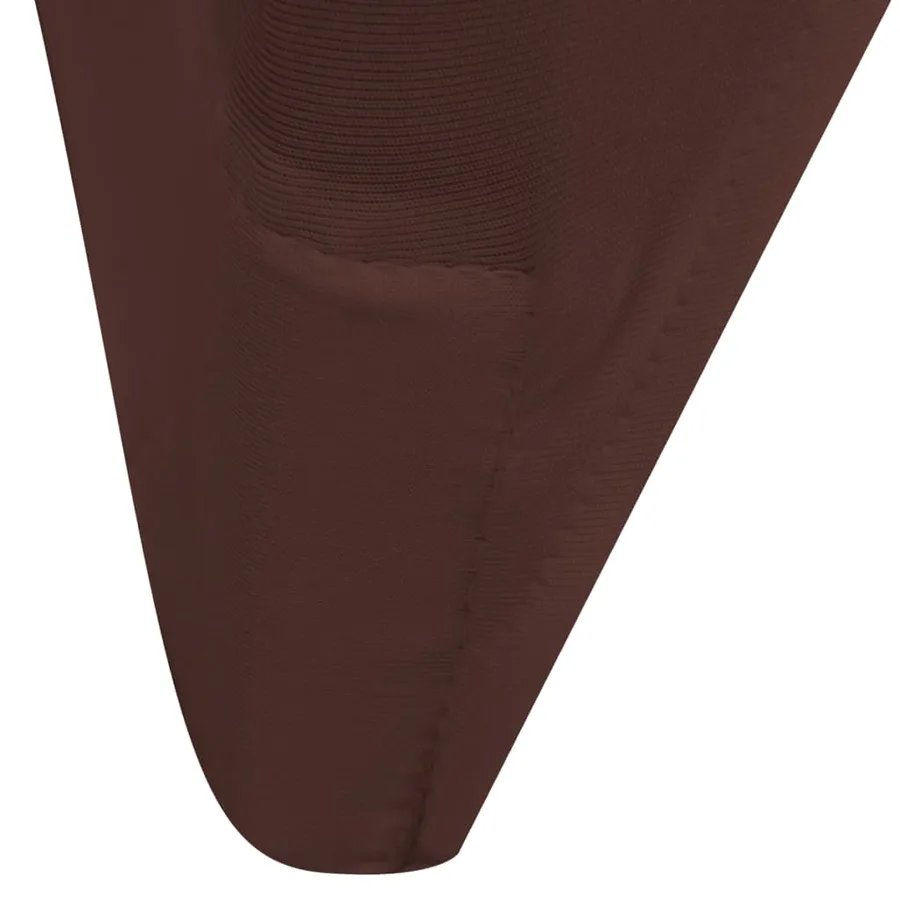 Housse de chaise extensible 6 pcs marron - 5