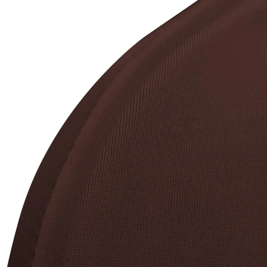 Housse de chaise extensible 6 pcs marron - 6