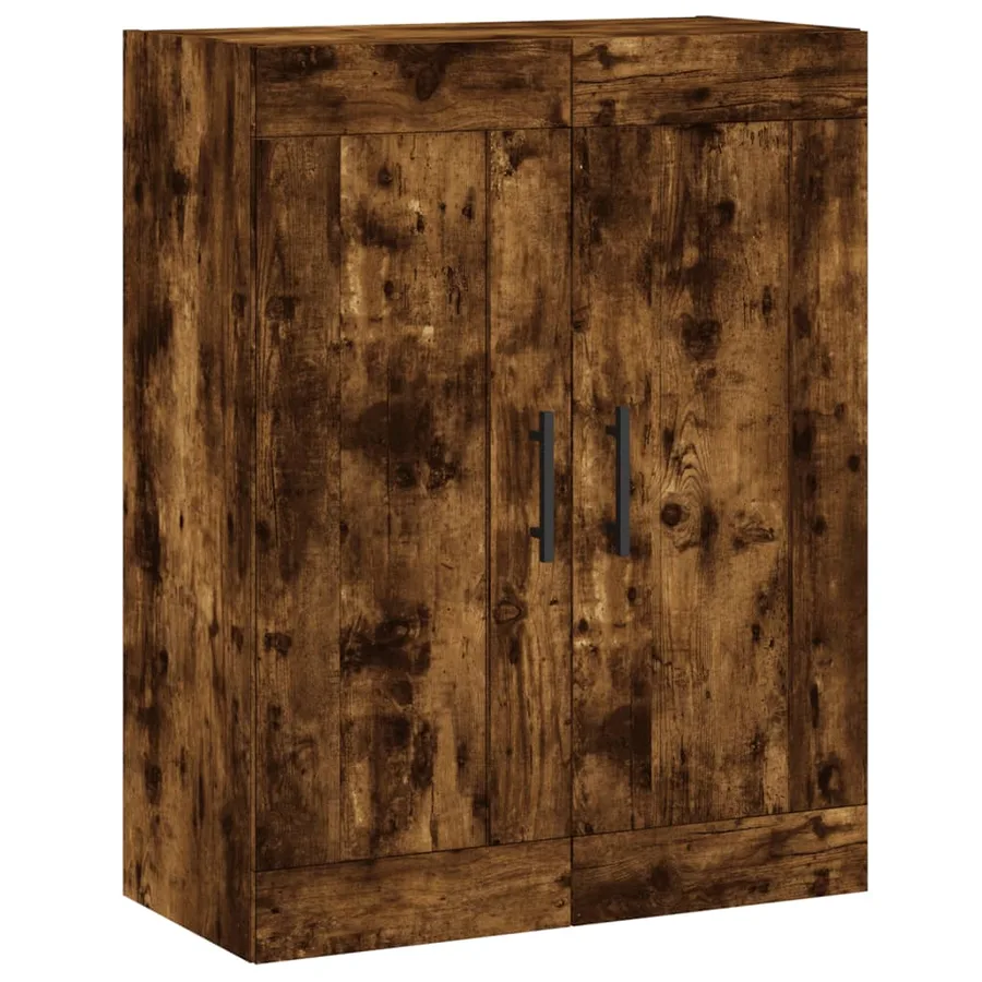 Buffet haut Chêne fumé 69,5x34x180 cm Bois d'ingénierie - 5