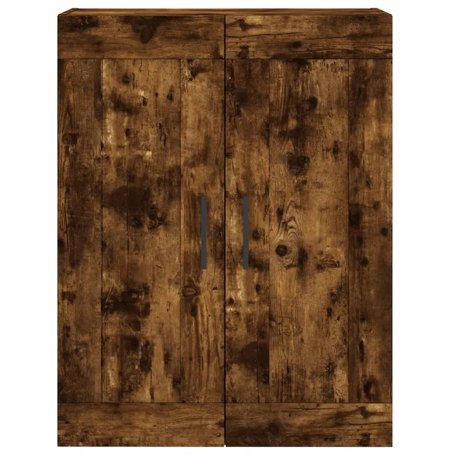 Buffet haut Chêne fumé 69,5x34x180 cm Bois d'ingénierie - 6