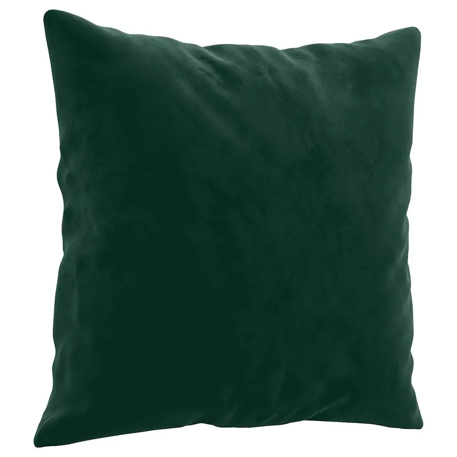 Coussins décoratifs lot de 2 Vert foncé 40x40 cm Velours - 3