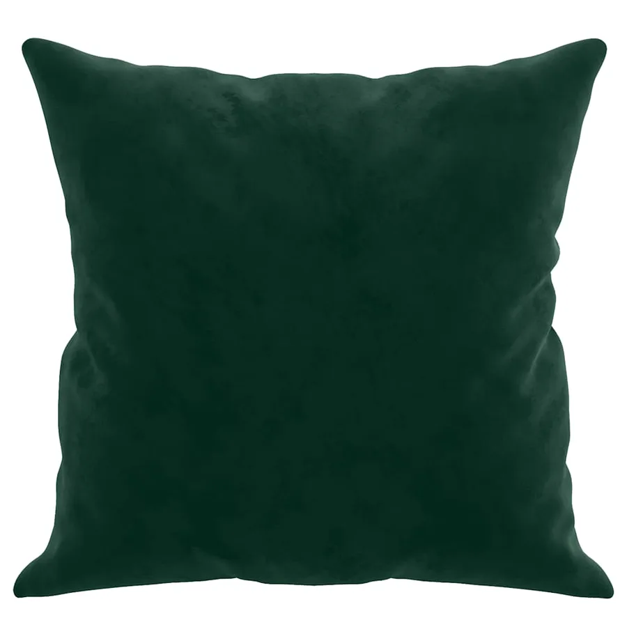 Coussins décoratifs lot de 2 Vert foncé 40x40 cm Velours - 4