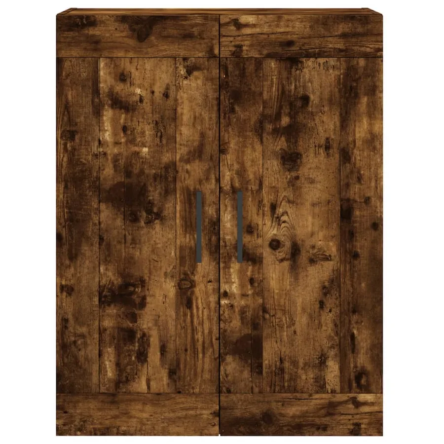 Buffet haut Chêne fumé 69,5x34x180 cm Bois d'ingénierie - 6