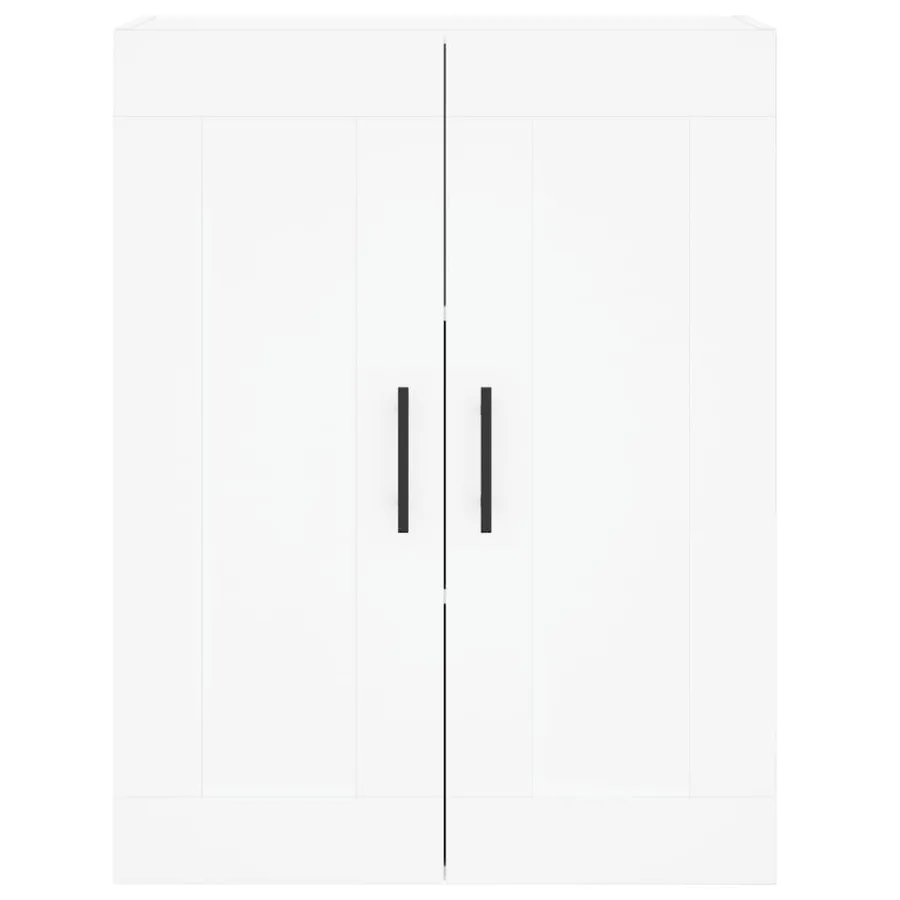 Armoires murales 2 pcs blanc bois d'ingénierie - 6