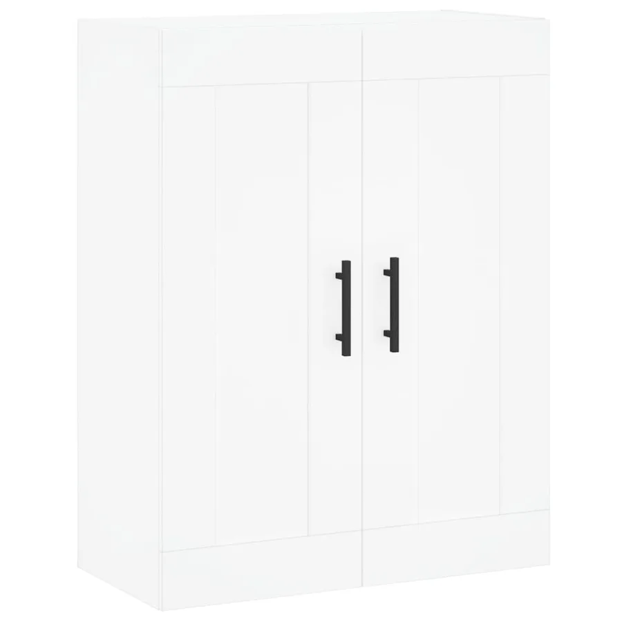 Buffet haut Blanc 69,5x34x180 cm Bois d'ingénierie - 5