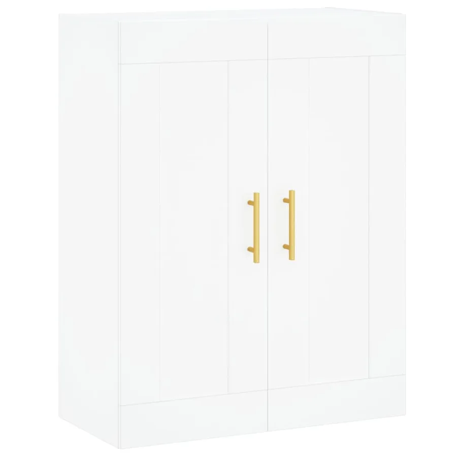 Armoires murales 2 pcs blanc bois d'ingénierie - 5