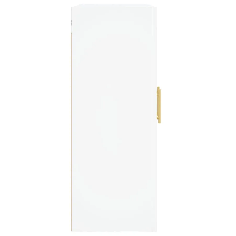Armoires murales 2 pcs blanc bois d'ingénierie - 7