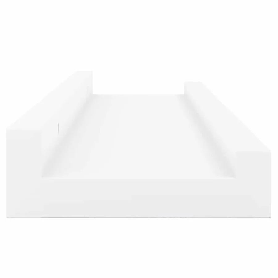 Étagères à rebord pour cadre photo 2 pcs Blanc 40x9x3 cm MDF - 8