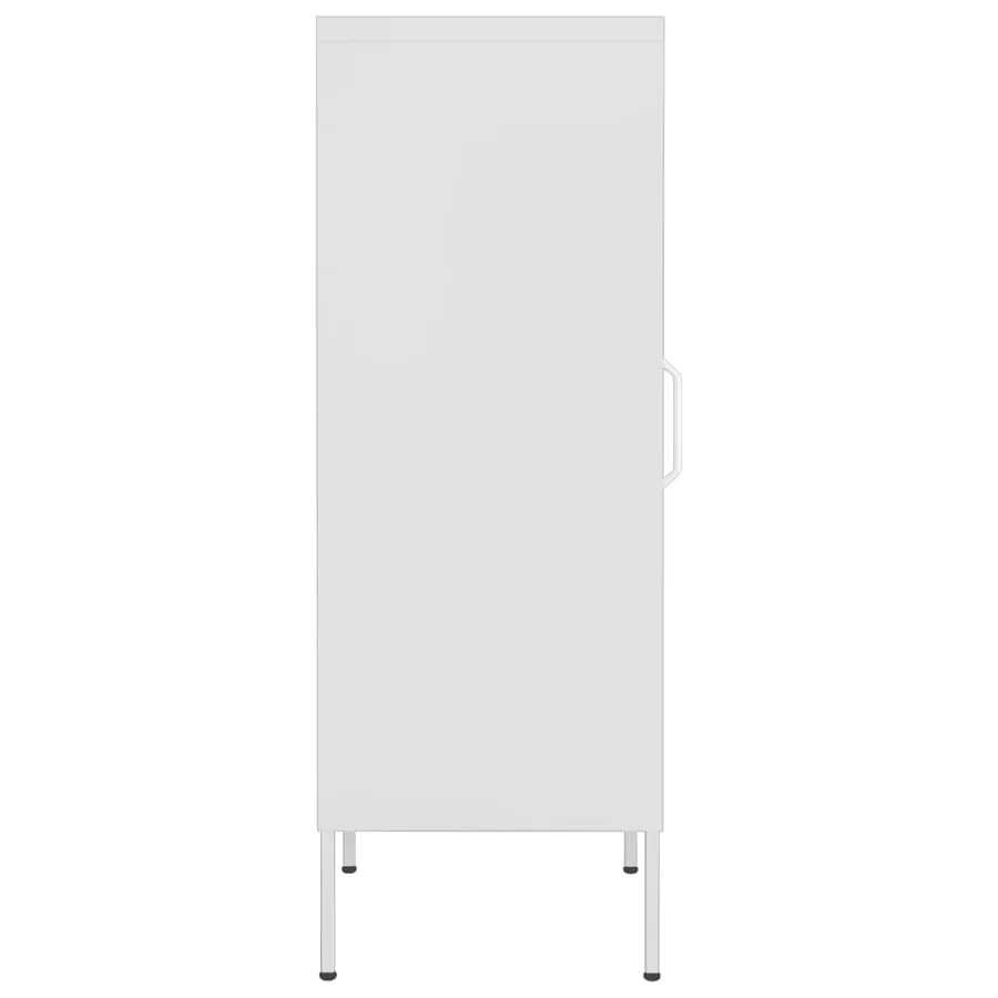 Armoire de rangement Blanc 42,5x35x101,5 cm Acier - 4