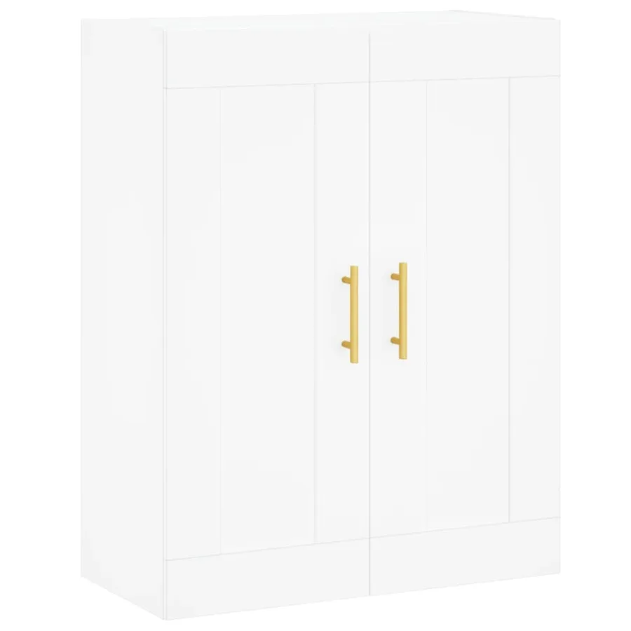 Armoire murale blanc 69,5x34x90 cm bois d'ingénierie - 2