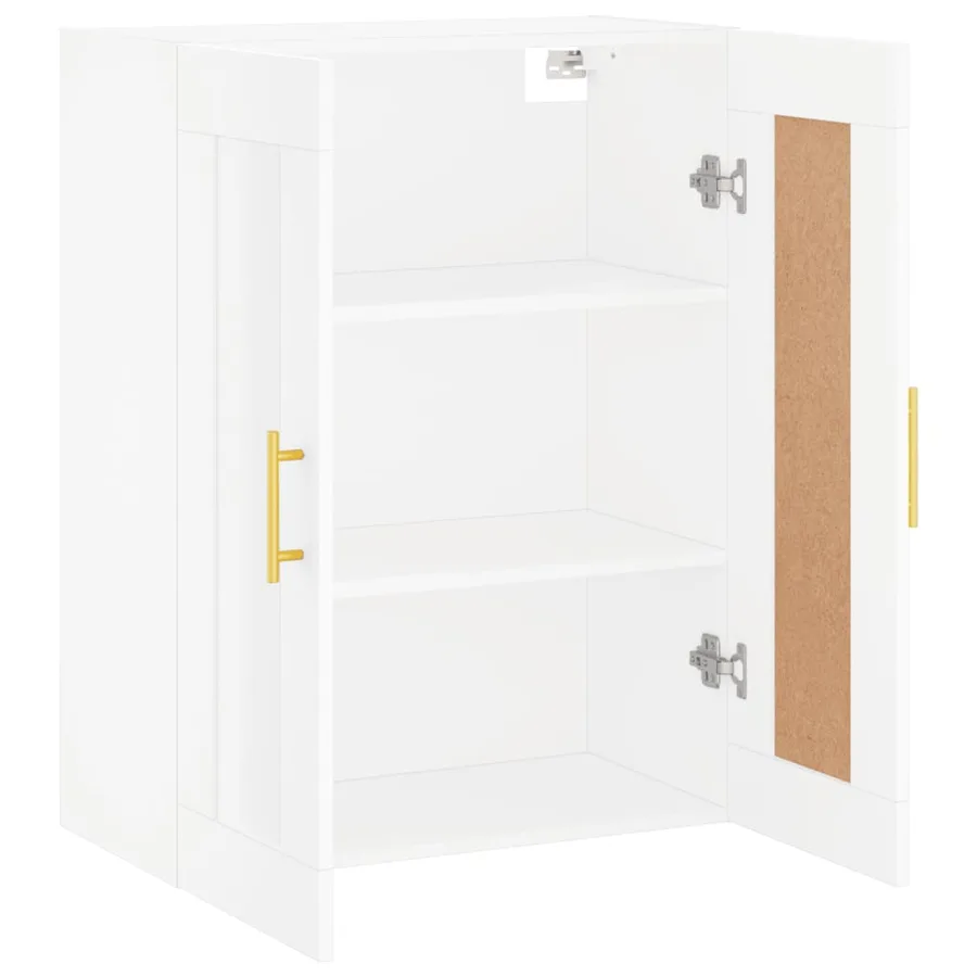 Armoire murale blanc 69,5x34x90 cm bois d'ingénierie - 6
