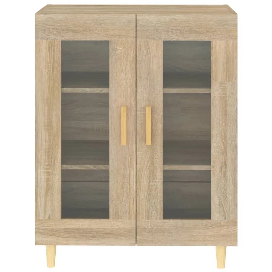 Buffet chêne sonoma 69,5x34x90 cm bois d'ingénierie - 5