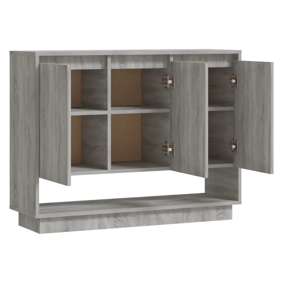 Buffet Sonoma gris 97x31x75 cm Bois d'ingénierie - 6