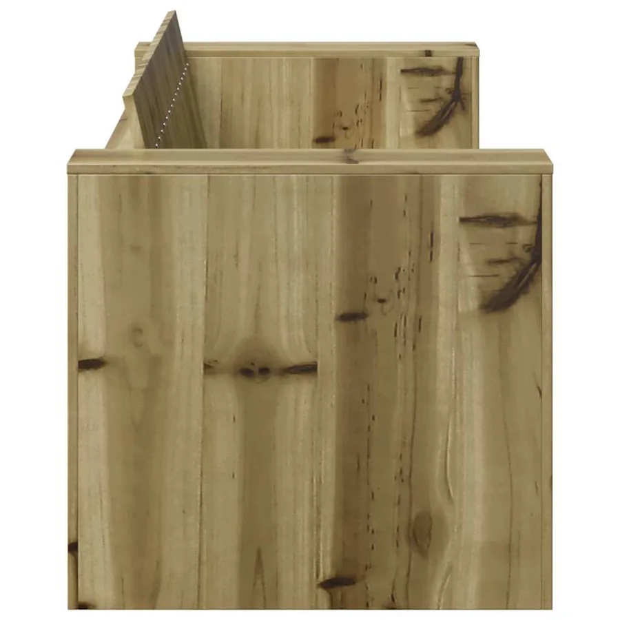 Canapé de jardin Vert 134 x 60 x 62 cm Bois de pin massif - 5