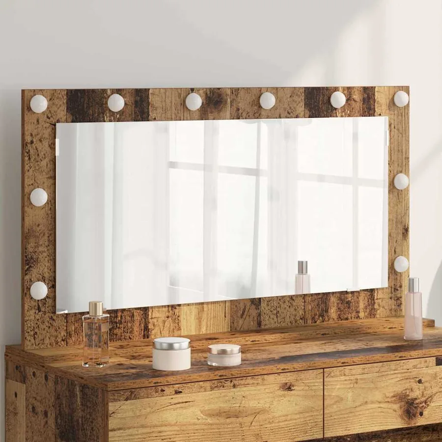 Miroir de vanité Rectangulaire Bois ancien 100 x 55 x 18 cm