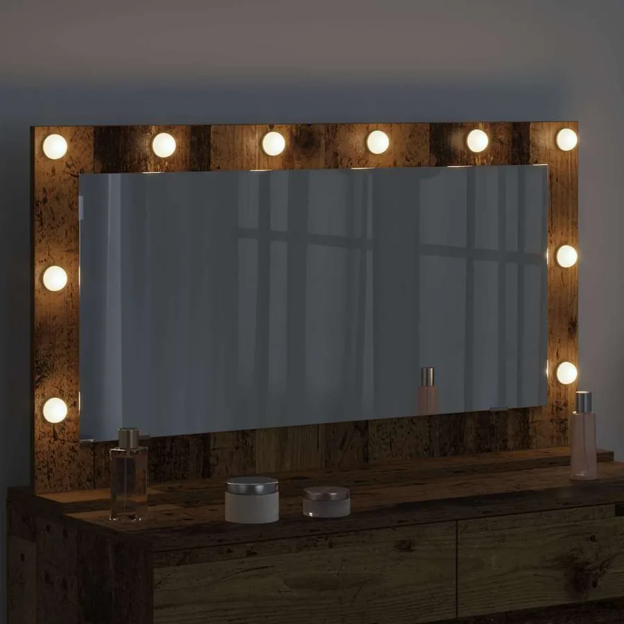 Miroir de vanité Rectangulaire Bois ancien 100 x 55 x 18 cm - 3