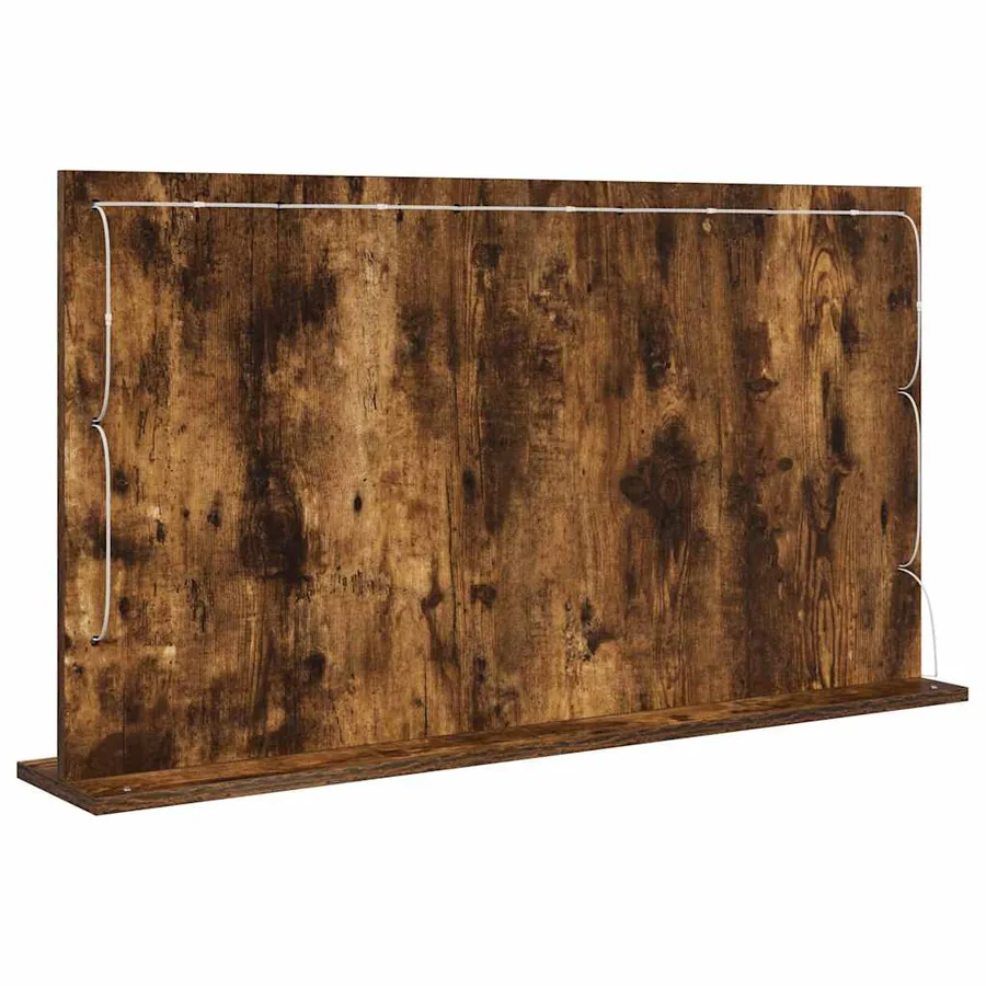 Miroir de vanité Rectangulaire Chêne fumé 100 x 55 x 18 cm - 6