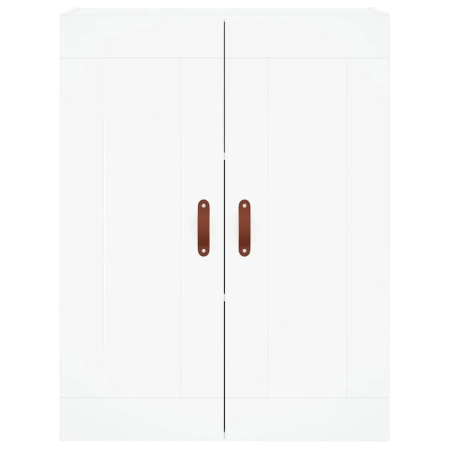 Buffet haut Blanc 69,5x34x180 cm Bois d'ingénierie - 5