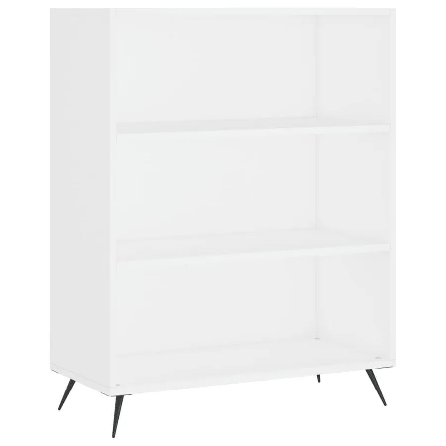 Buffet haut Blanc 69,5x34x180 cm Bois d'ingénierie - 6