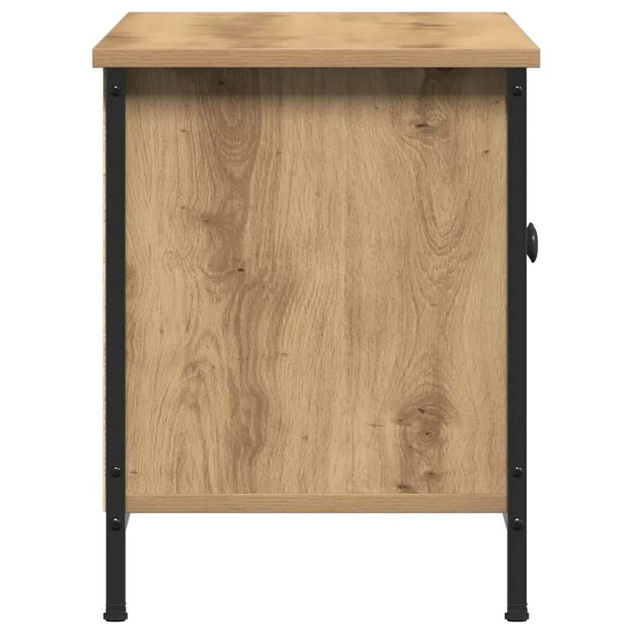 Meuble TV Chêne artisanal 100 x 35 x 45 cm Bois d'ingénierie - 7