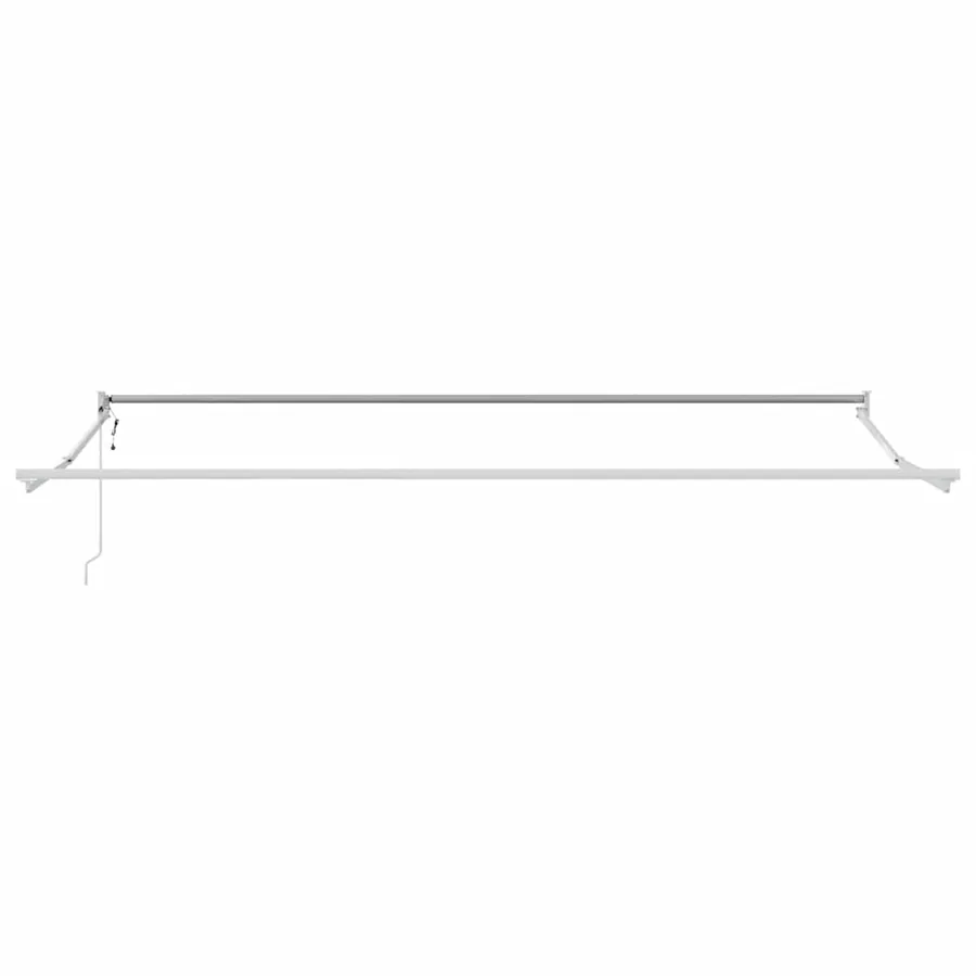 Auvent rétractable anthracite et blanc 5x3 m tissu et aluminium - 7