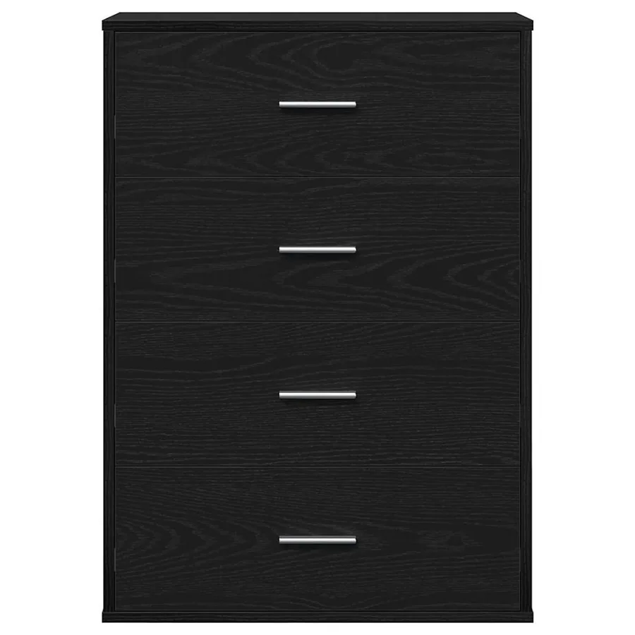 Buffet avec tiroir Chêne noir 60 x 31 x 84 cm Bois d'ingénierie - 6