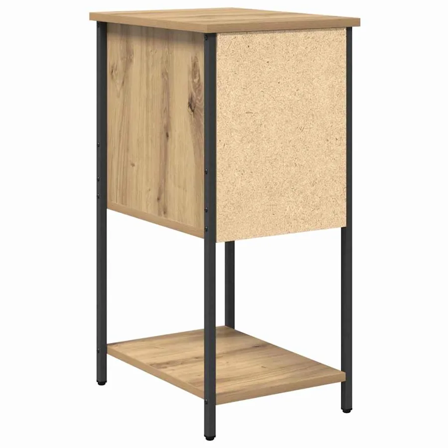 Cabinet de chevet 2 pc chêne artisanal 32 x 42 x 70 cm - 9