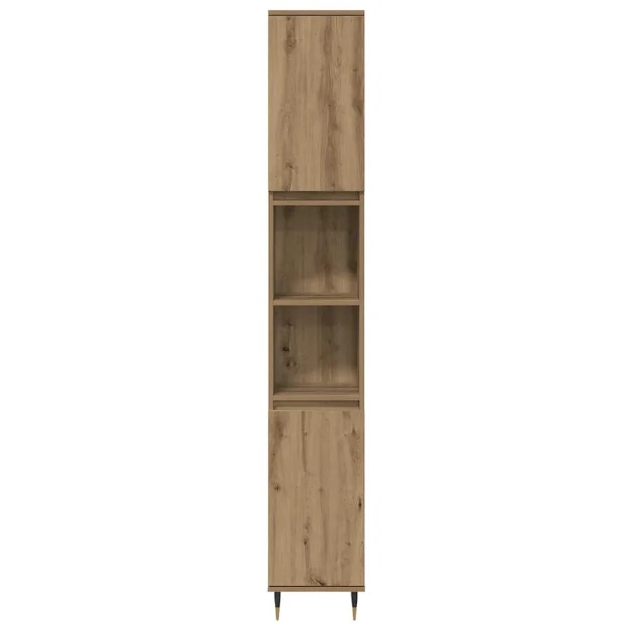 Ensemble de mobilier de salle de bain 3 pc Chêne artisanal - 8