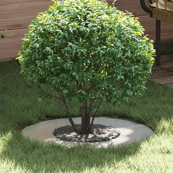 adapté pour anneaux d'arbre plats 5 pc Argent Ø30/60 cm