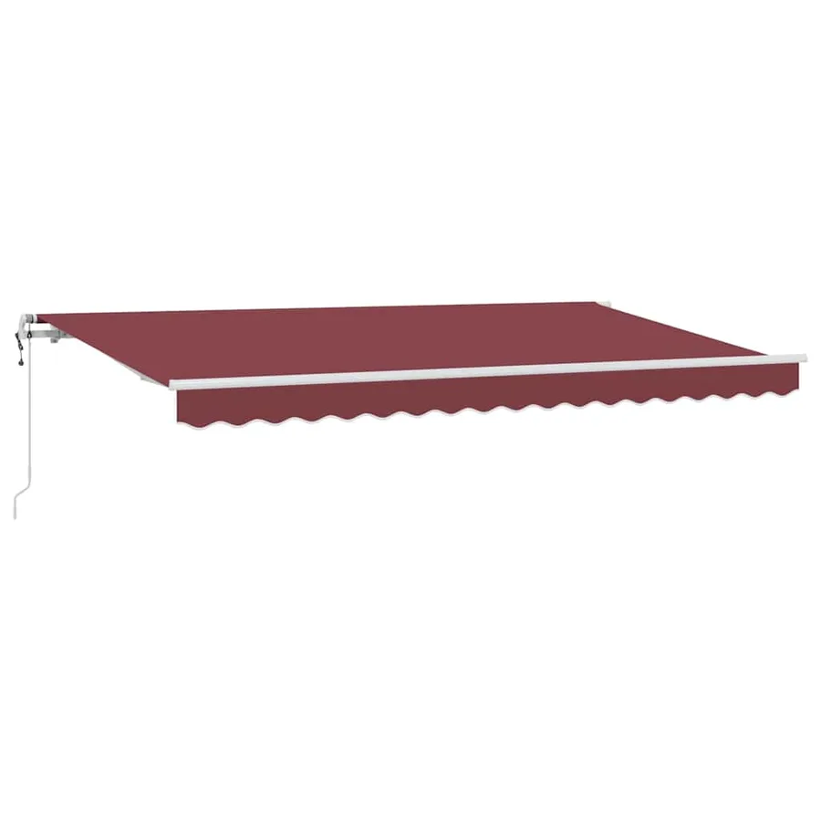 Auvent Rétractable Bordeaux 400 x 200 cm tissu - 2
