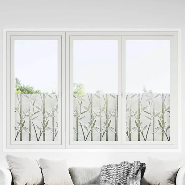 Film de fenêtre statique Motif bambou 45 x 500 cm PVC