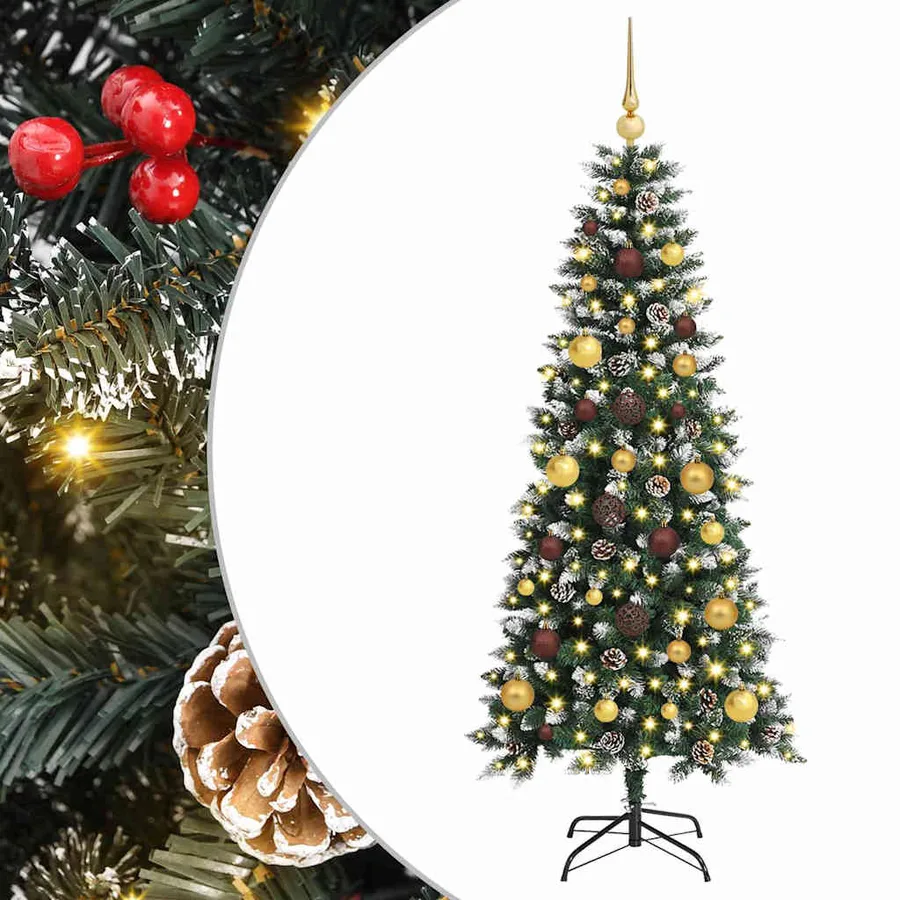 Sapin de Noël artificiel Vert 150 cm PVC, plastique et acier - 2