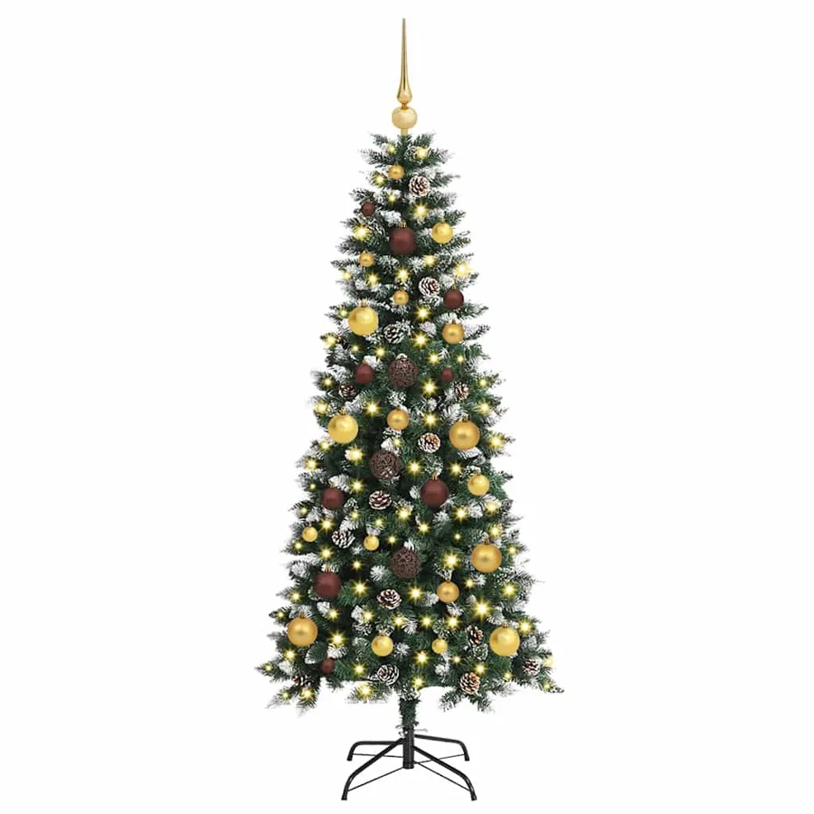 Sapin de Noël artificiel Vert 150 cm PVC, plastique et acier - 3