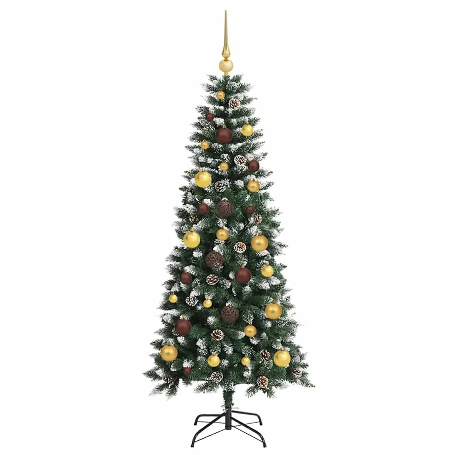 Sapin de Noël artificiel Vert 150 cm PVC, plastique et acier - 4