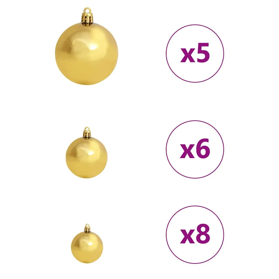 Sapin de Noël artificiel Vert 150 cm PVC, plastique et acier - 7