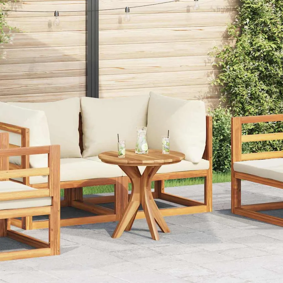 Table d'appoint Marron 55 x 55 x 51 cm Bois de teck massif