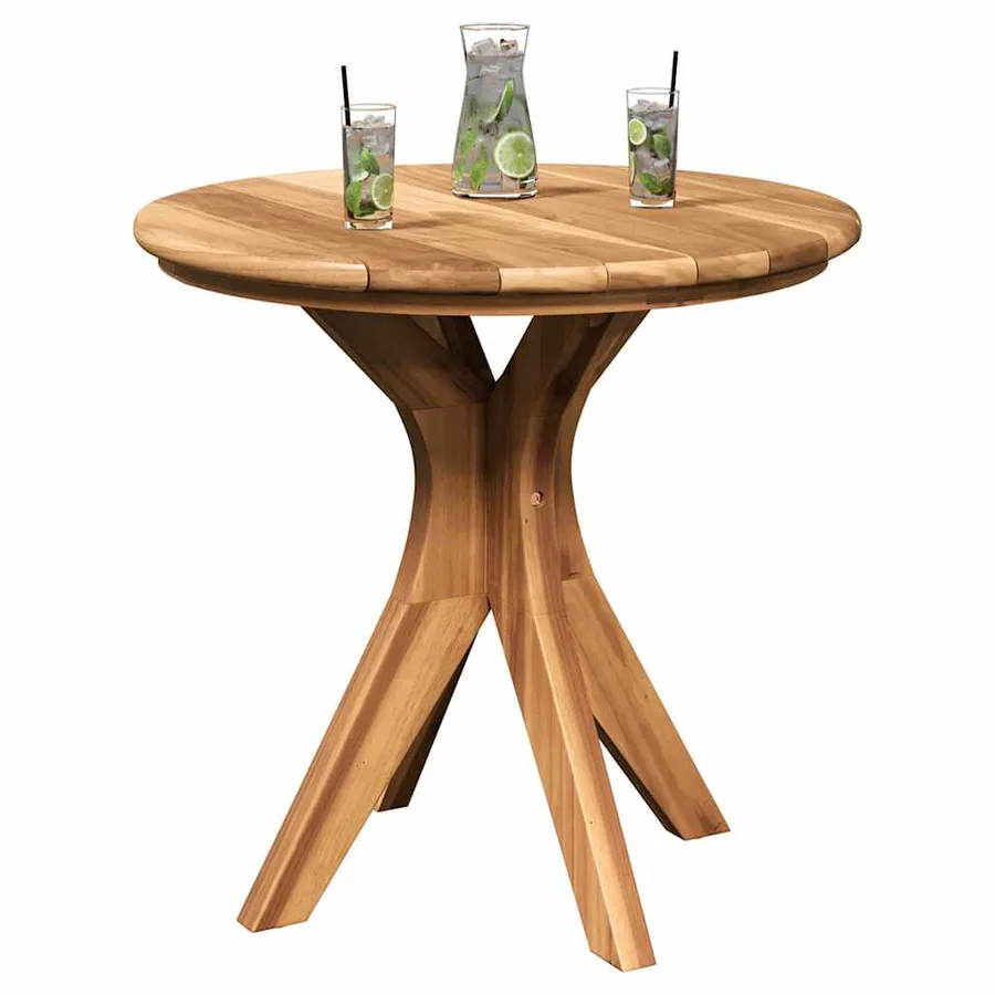 Table d'appoint Marron 55 x 55 x 51 cm Bois de teck massif - 3