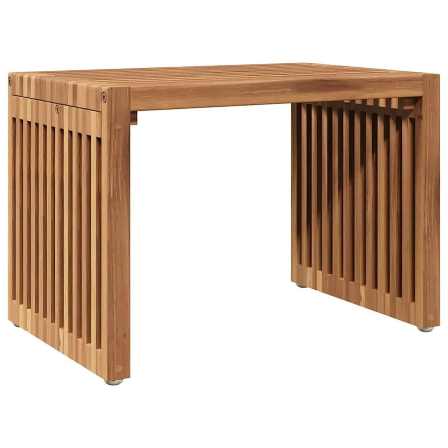 Table d'appoint de jardin Marron 50 x 32,5 x 35 cm - 2