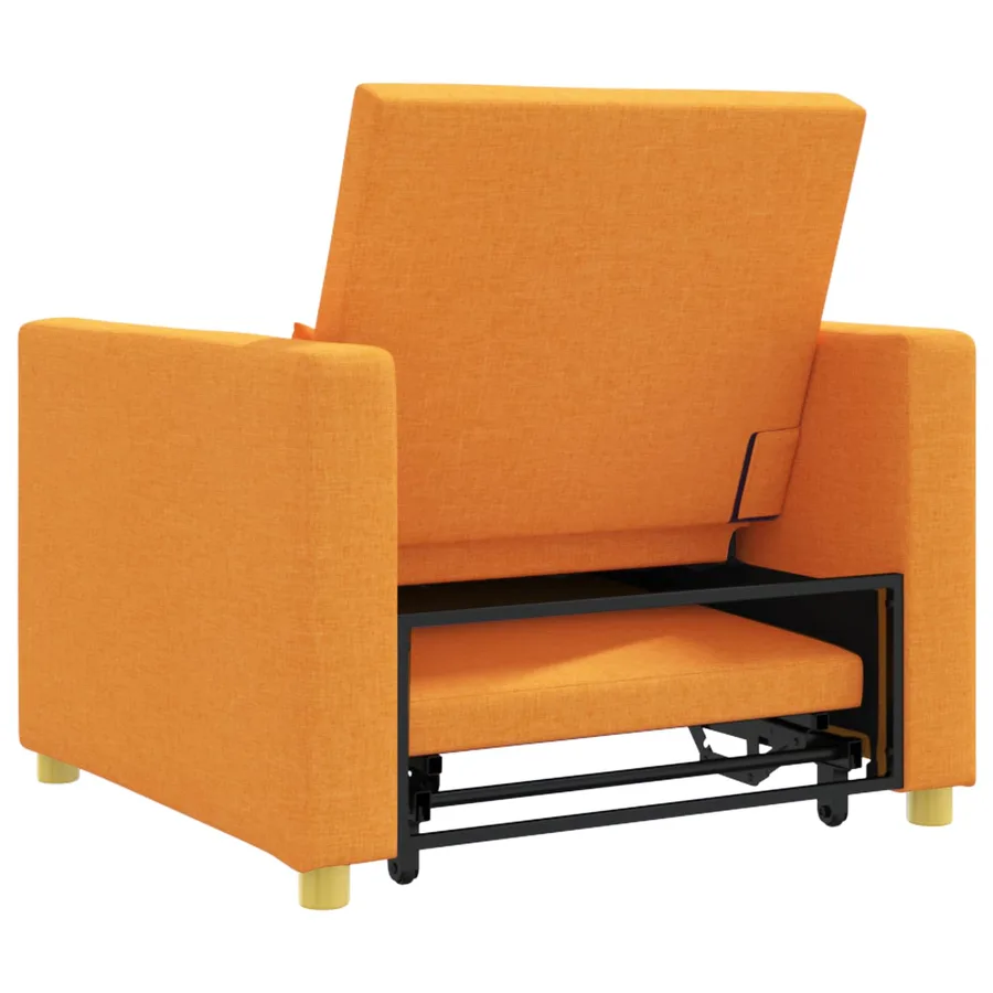 Canapé-lit escamotable simple Jaune foncé 90 x 165 x 87 cm - 7