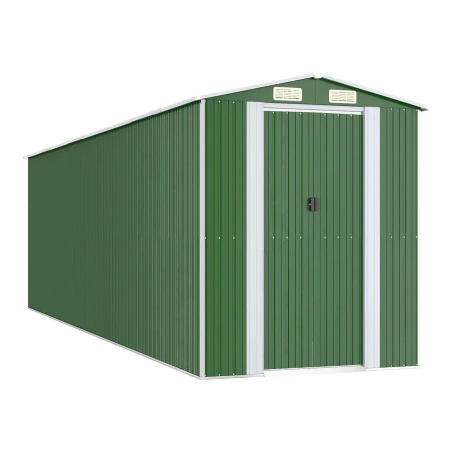 Abri de jardin Vert 192x689x223 cm Métal galvanisé - 2
