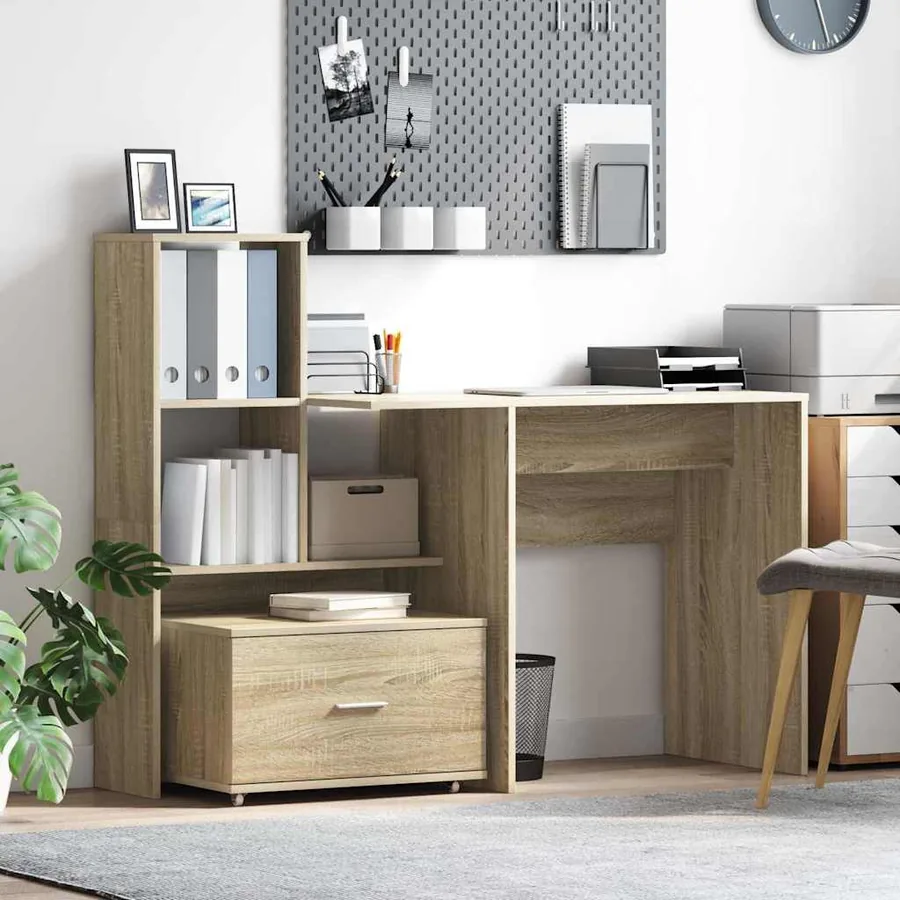 Armoire à tiroirs avec roue Chêne Sonoma 55 x 45 x 31 cm