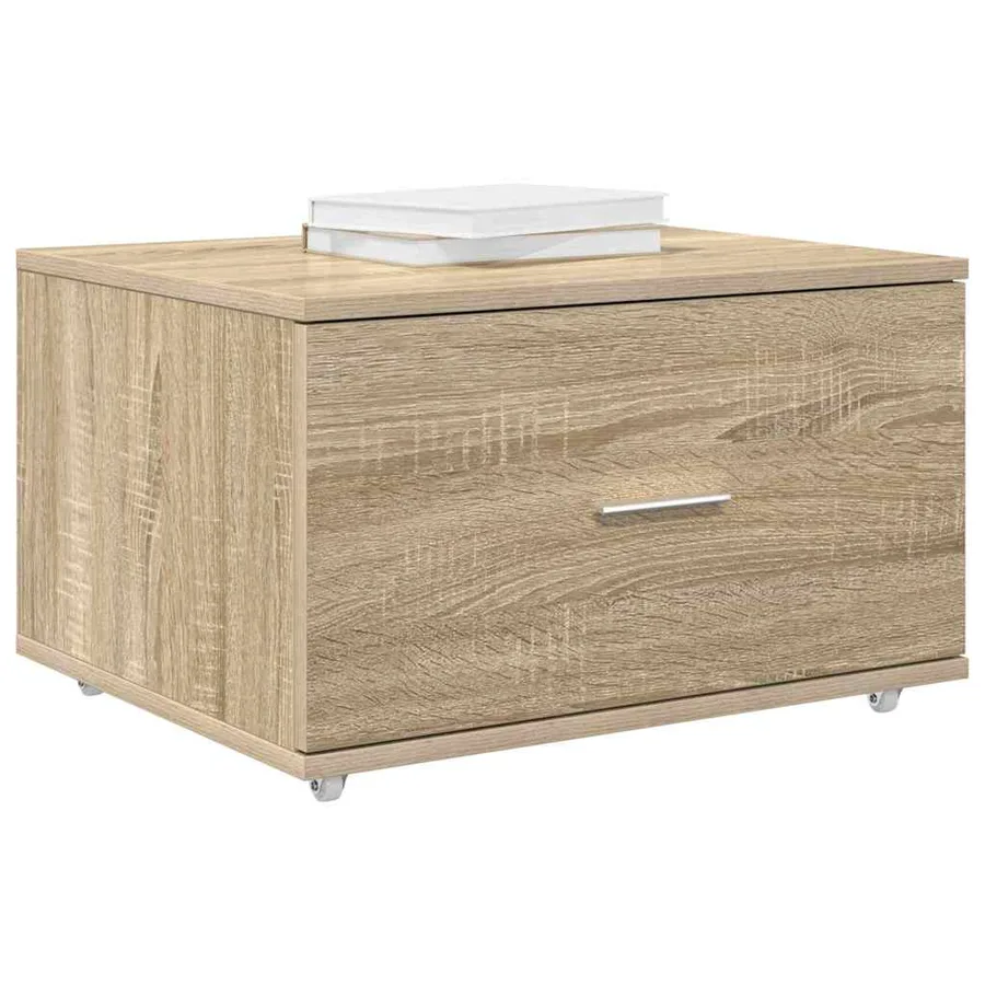 Armoire à tiroirs avec roue Chêne Sonoma 55 x 45 x 31 cm - 3